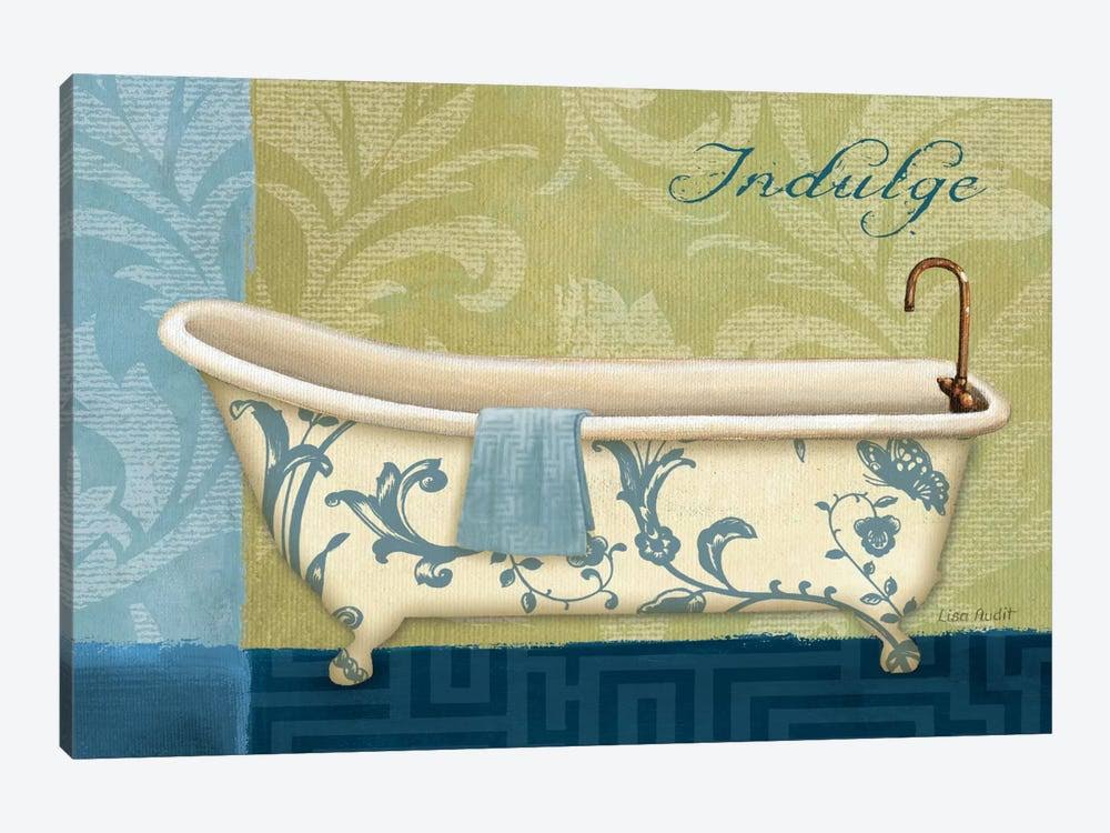 Blue Botanical Canvas Art Print R76647