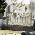Gold Foil and Glass Console Table X17747
