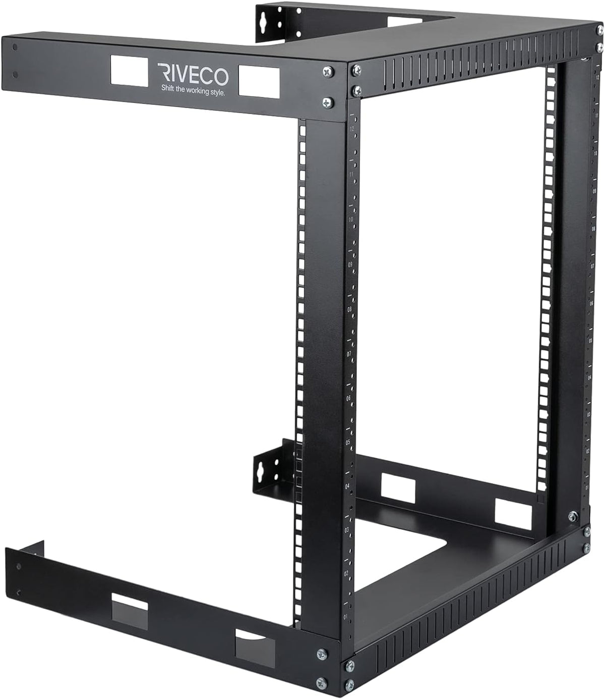 12U 19 Wall Mount Server Rack Black W12879