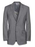 Classic Fit Solid Grey Sharkskin Suit E420007