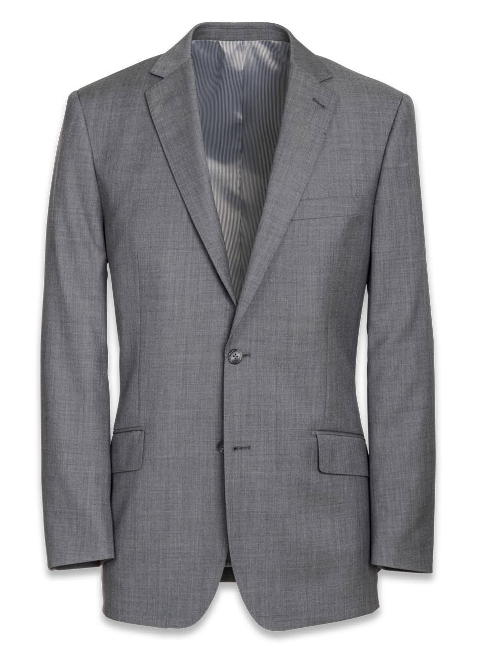 Classic Fit Solid Grey Sharkskin Suit E420007