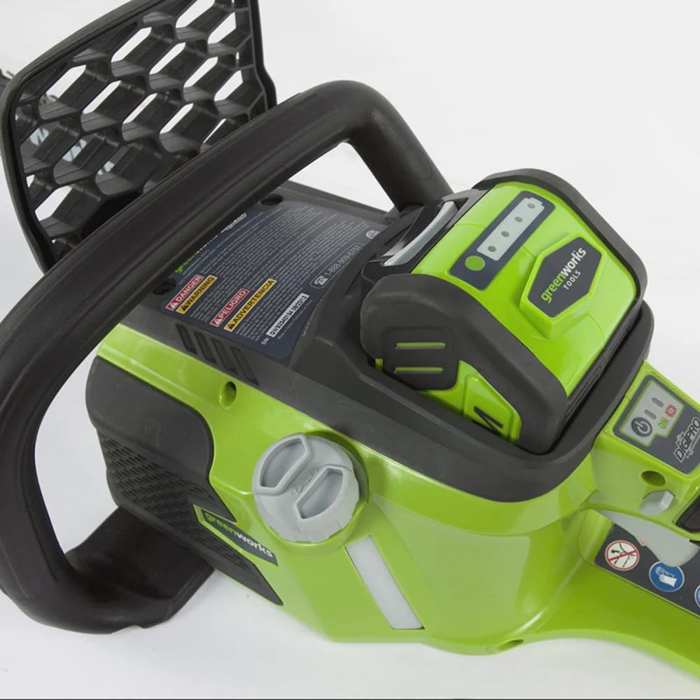 40V 16 Cordless Brushless Chainsaw with 4.0 Ah Battery and Charger P410