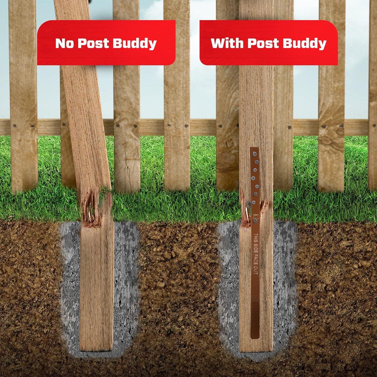 Pack of 8 Wood Post Repair U3812