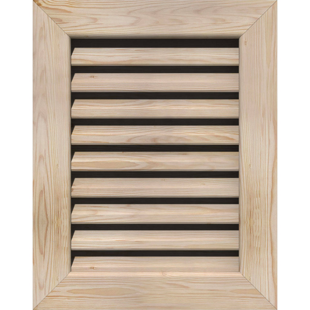 Unfinished Smooth Pine Gable Vent O753