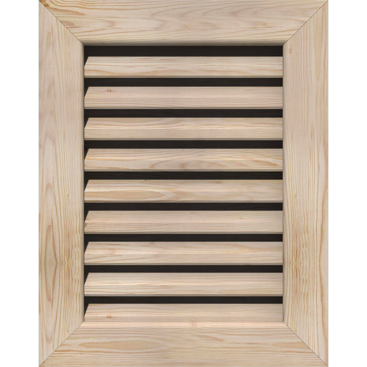 Unfinished Smooth Pine Gable Vent O753