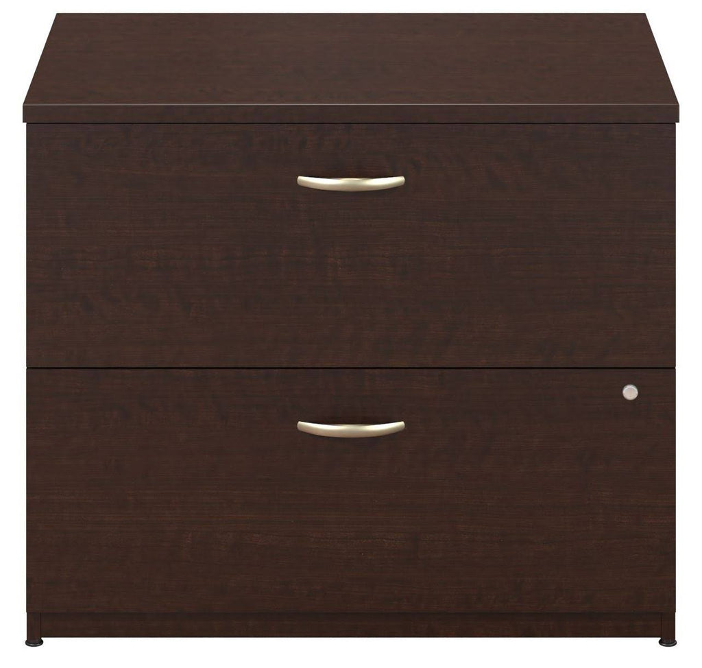 Mocha Cherry Lateral File Cabinet S91927