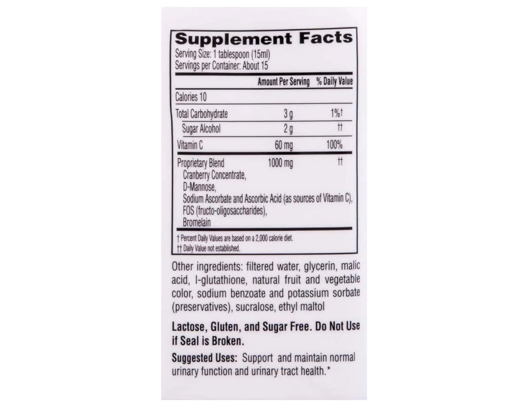 4 Pack Cranberry Flavor 7.6oz Each Urinary Health T55895