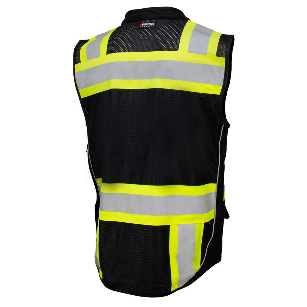 Black Surveyors Class 1 Vest with Tablet Pocket T187