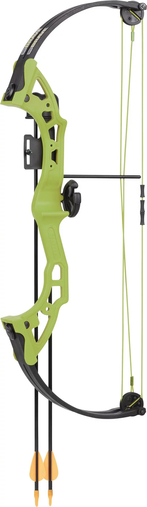 Green Youth Bow with Whisker Biscuit, Arrows, Armguard, and Arrow Quiver U737