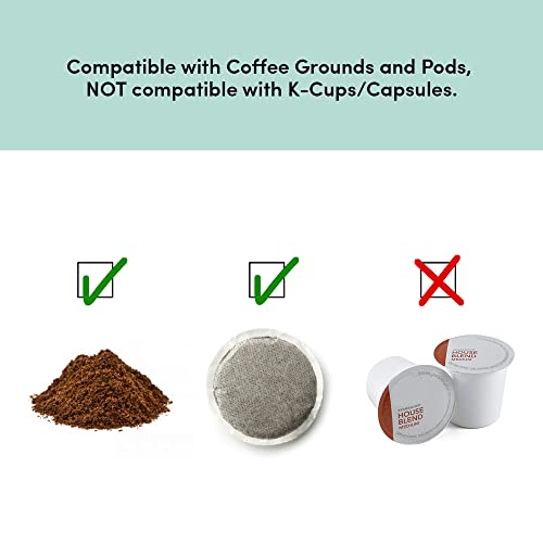 Black Compact Single-Serve Coffee Maker with 14Oz. Stainless Steel Travel Mug H69520