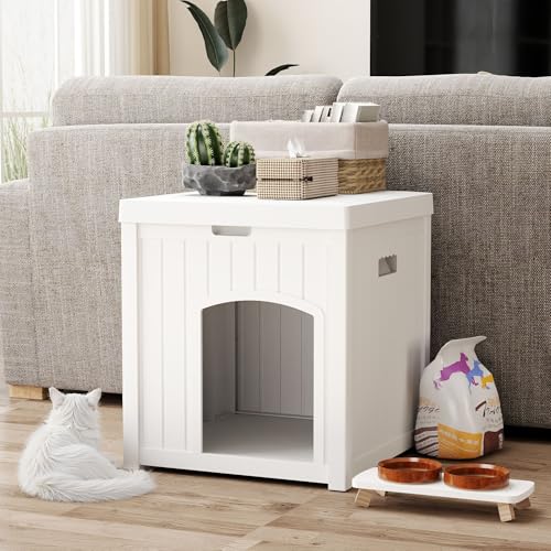 White Waterproof Resin Plastic Cat House C5234