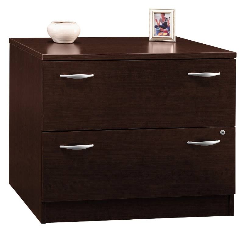 Mocha Cherry Lateral File Cabinet S91927