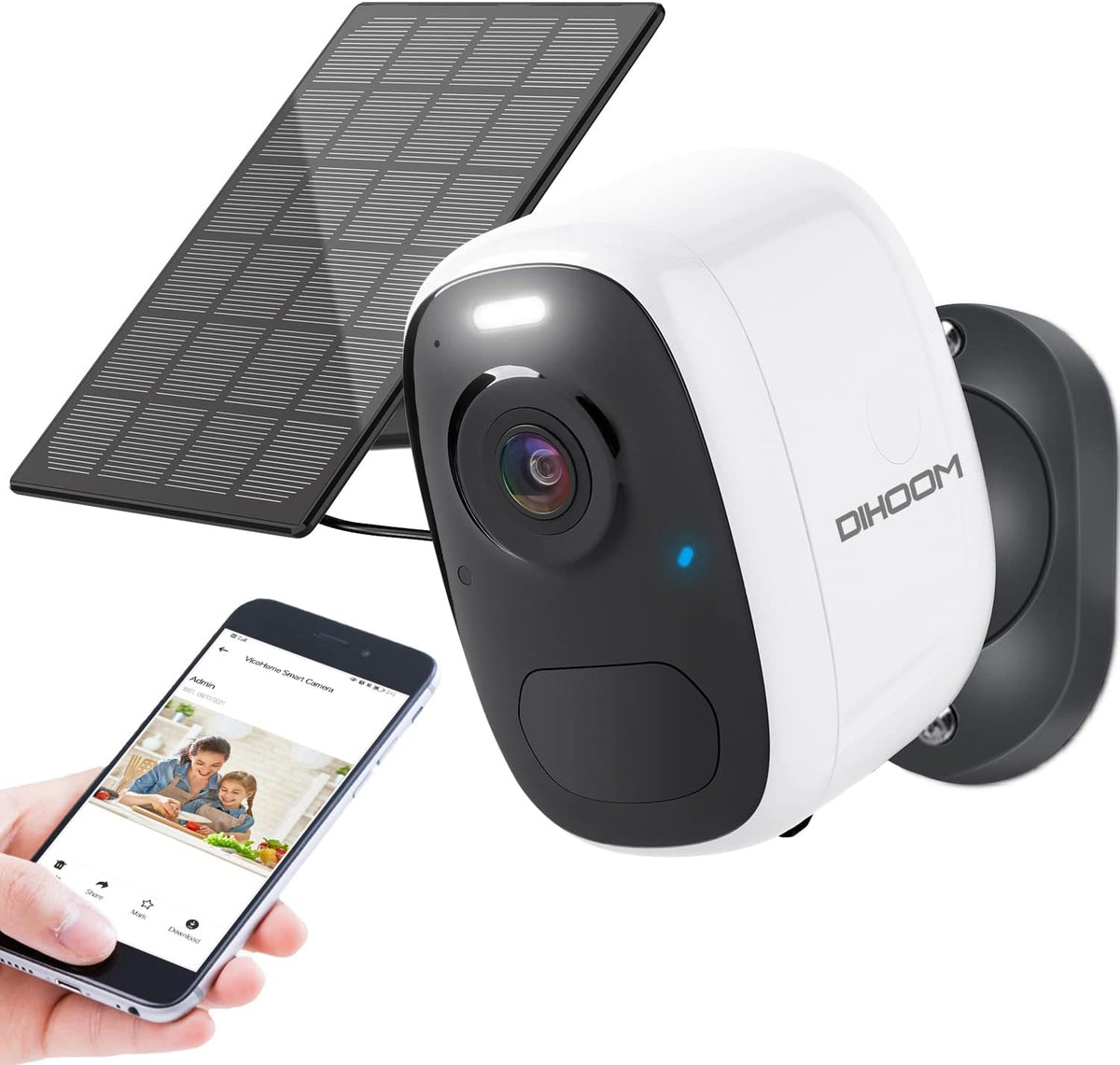 2K Solar Security Camera Wireless Outdoor Battery Powered F29499