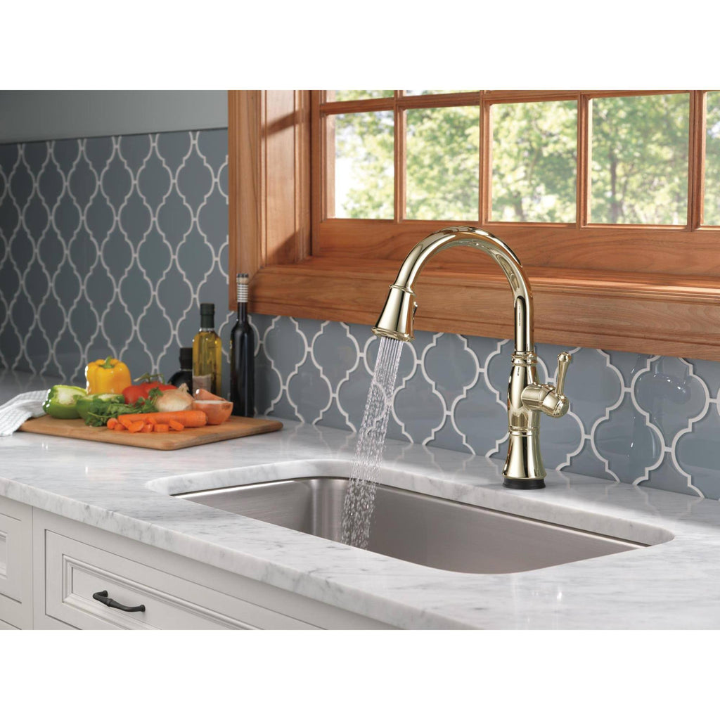 Champagne Bronze Single Handle Pull Down Kitchen Faucet X8606