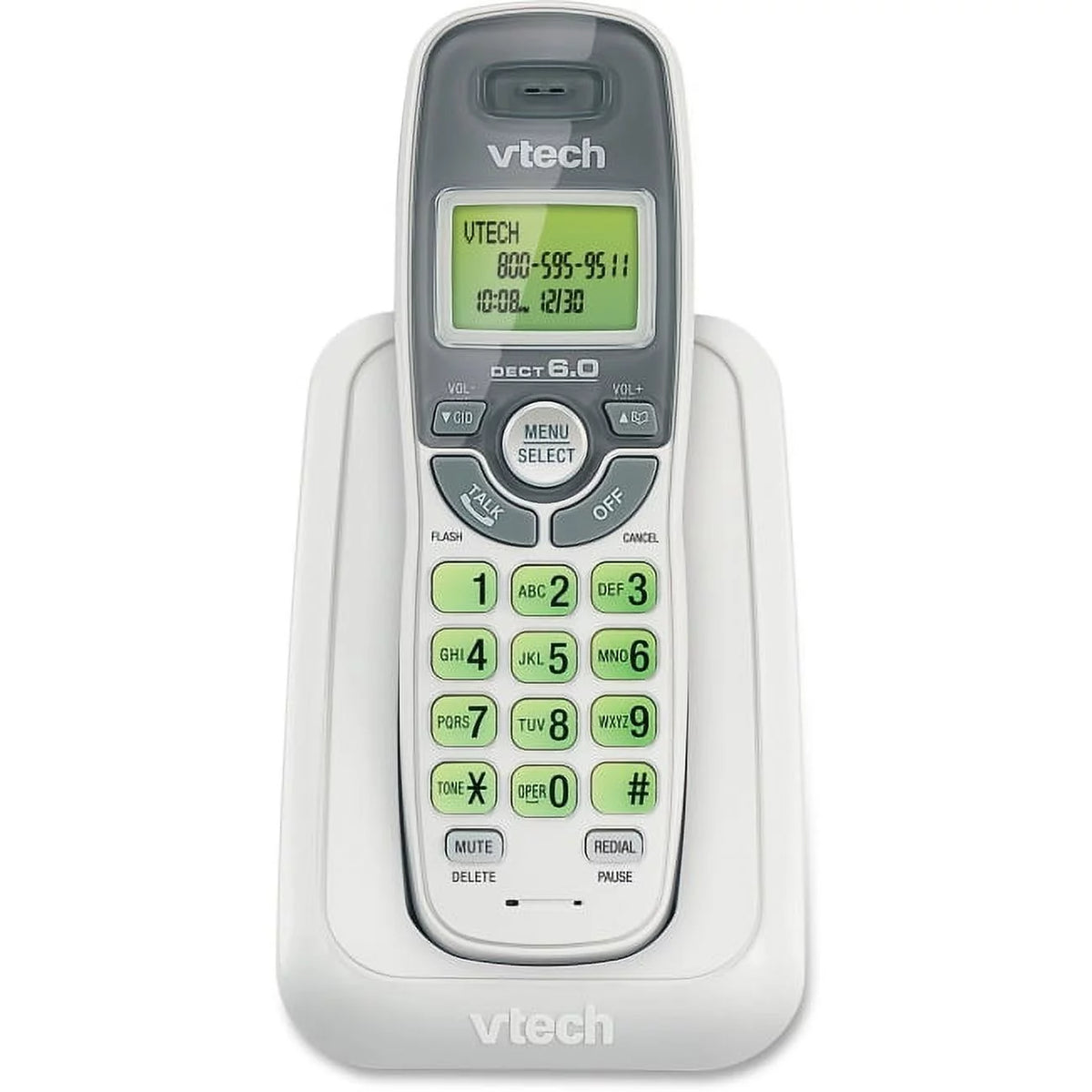 White Cordless Phone with Caller ID T878