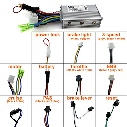 Black Brushless Hub Motor Bicycle Electrified Conversion Kit V920