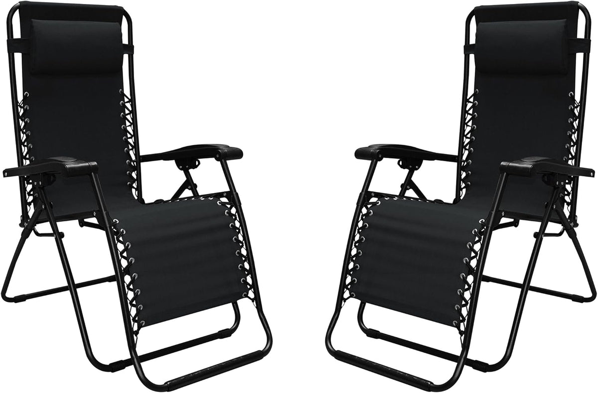 Black Zero Gravity Chair 2 Pack A973372