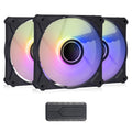 120mm ARGB PWM Case Fans 5Packs Black C28014