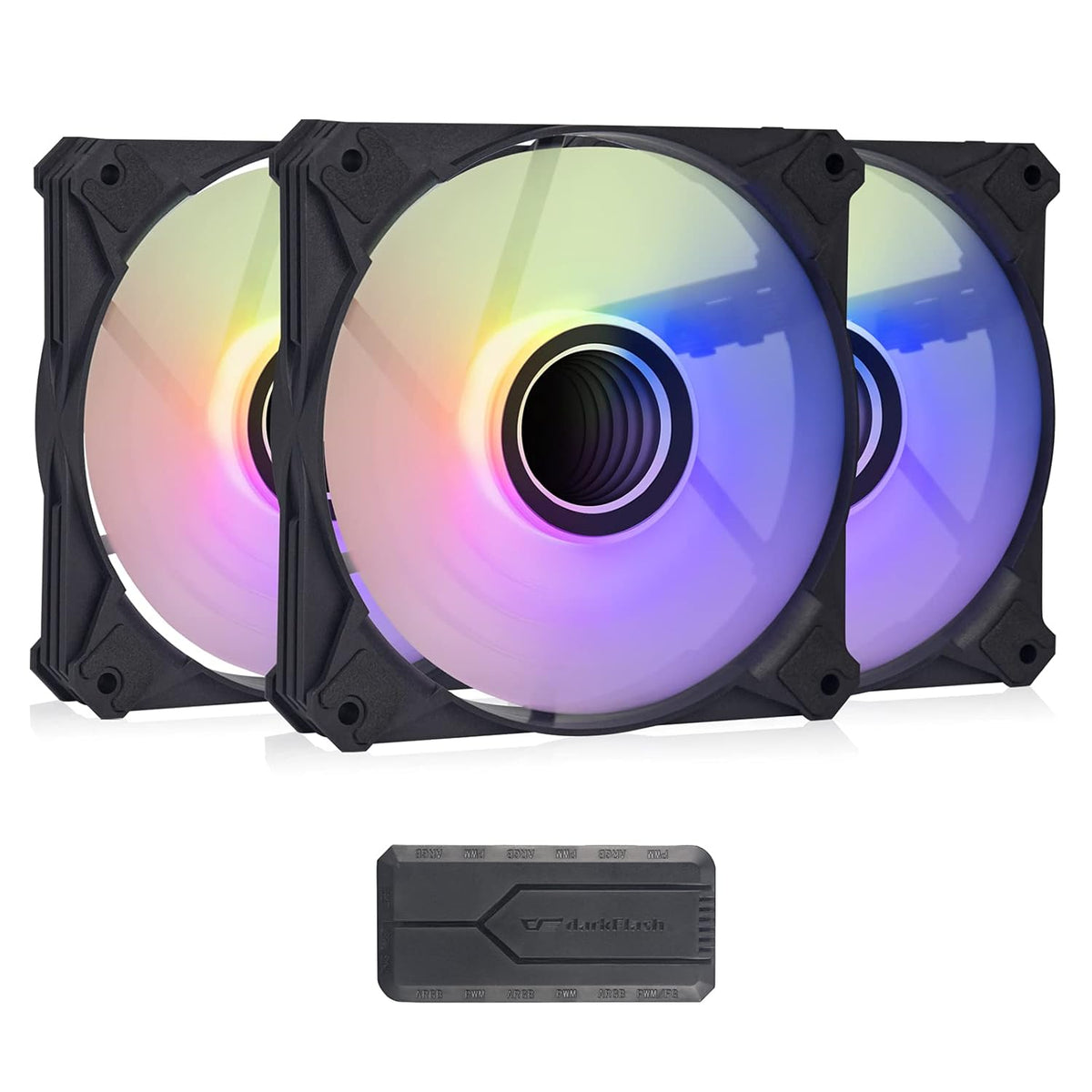120mm ARGB PWM Case Fans 5Packs Black C28014
