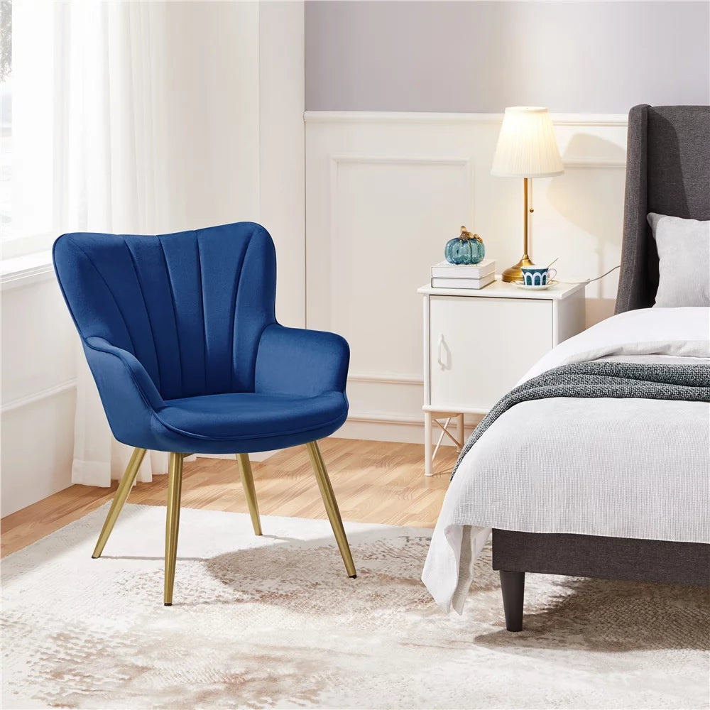 Blue Velvet Upholstered Accent Chair M331849