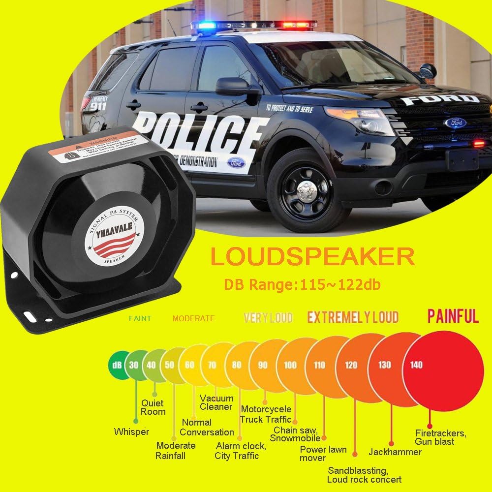 DC12V 100W Multi-Tones Wired Control with Mic Loudspeaker Emergency Electronic PA System K29072