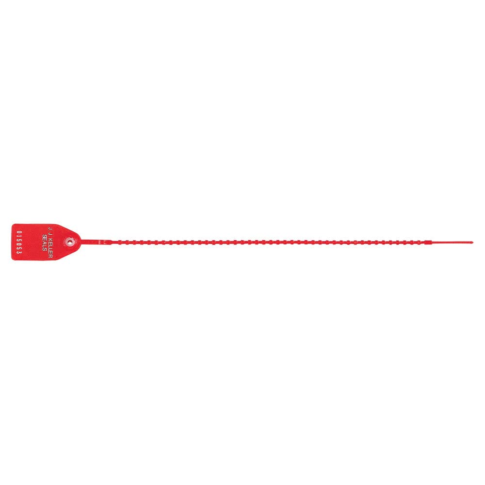 Red Tug Tight Plastic Trailer Seals 1000-pk. 12" Heavy-Duty Numbered Tamper Resistant A754