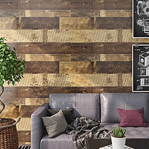 Waterproof Peel and Stick Wood Contact Paper Vinyl Flooring Roll V7846