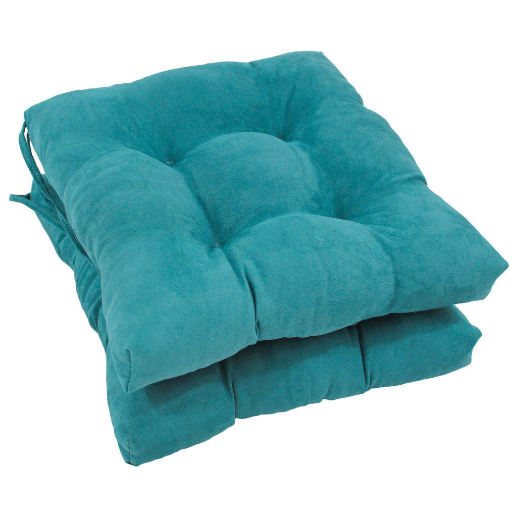 Sage Green Microsuede Chair Cushions Set of 4 N8452