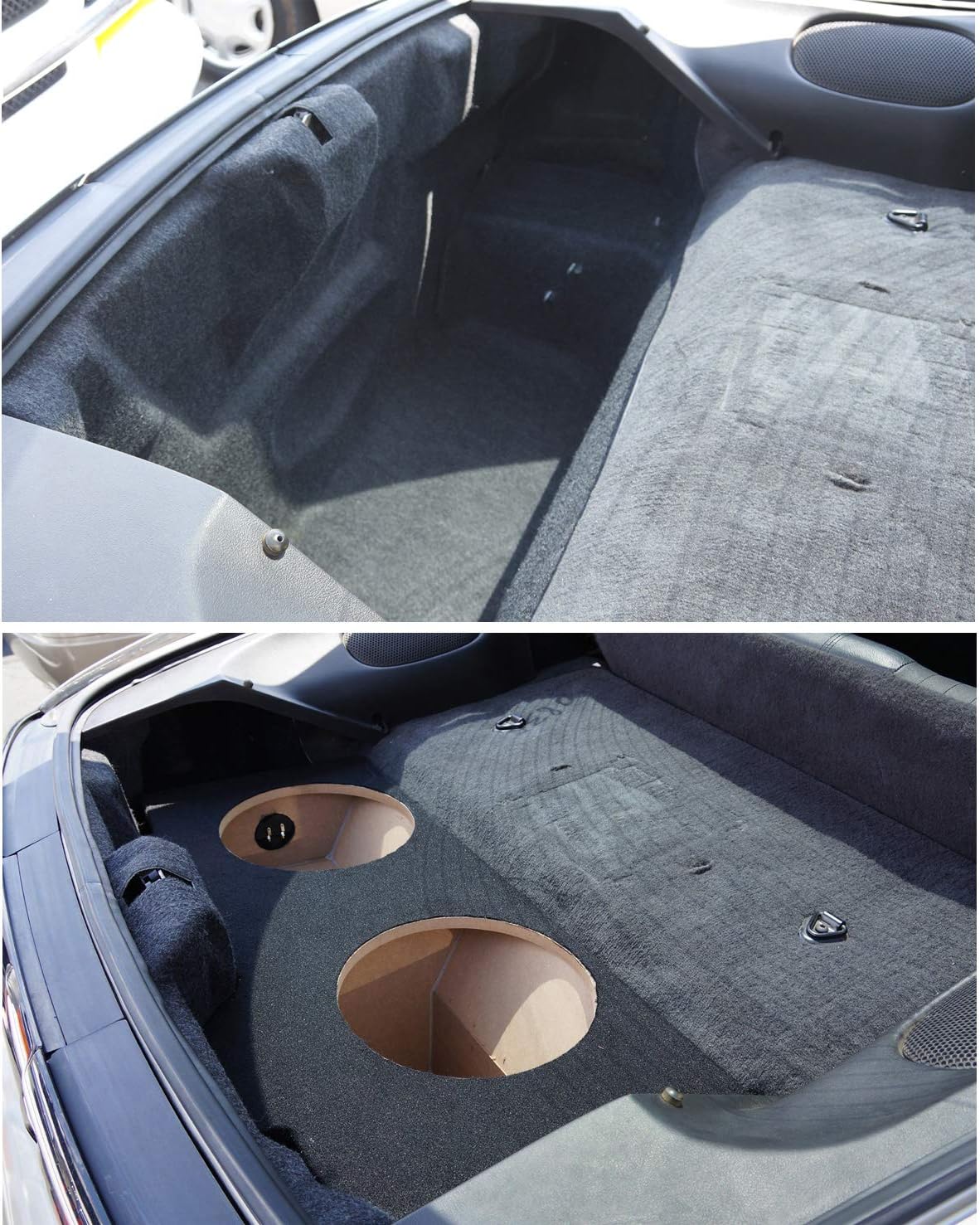 Dual 12" Subwoofer Hatch Sub Box Speaker Enclosure H695173