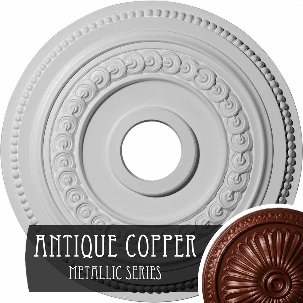Hand-Painted Flash Copper Ceiling Medallion X60819