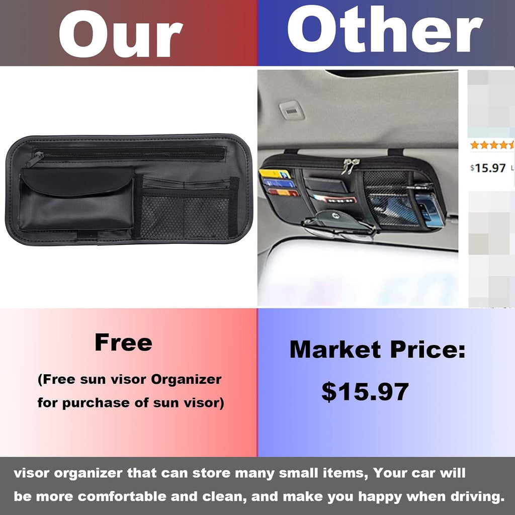 Grey Sun Visor Pack of 2 V3504