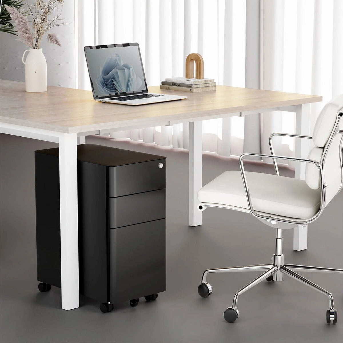 Rolling File Cabinet with 3 Drawers I5524