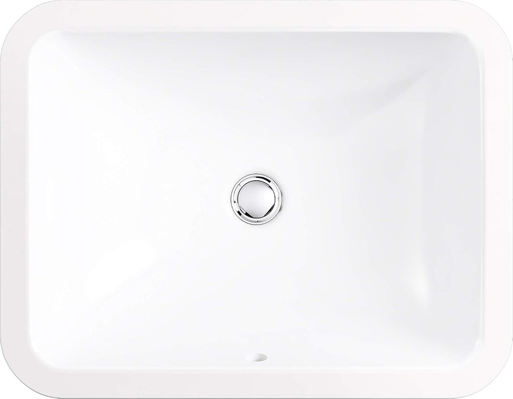 White Under-Mount Bathroom Sink Z99303
