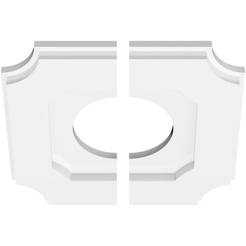 10"OD x 4"ID x 6"C x 1"P PVC Ceiling Medallion I5138