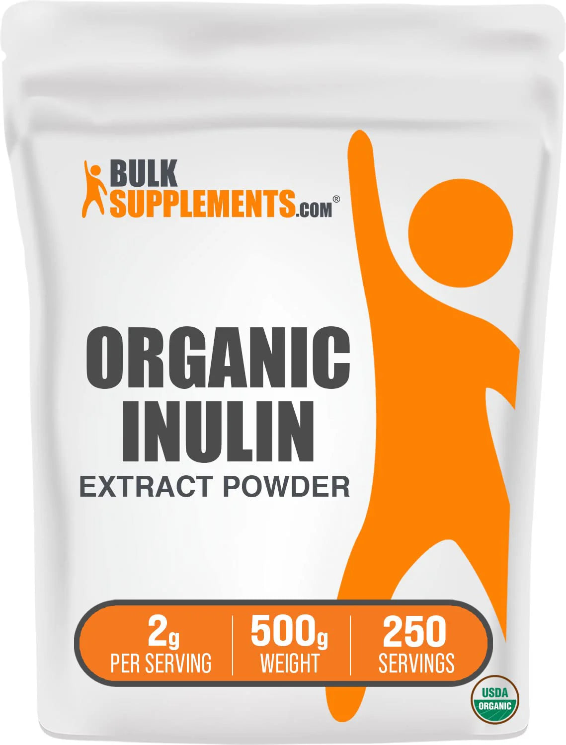 Organic Inulin Powder Fiber Supplement 500 Grams S768342