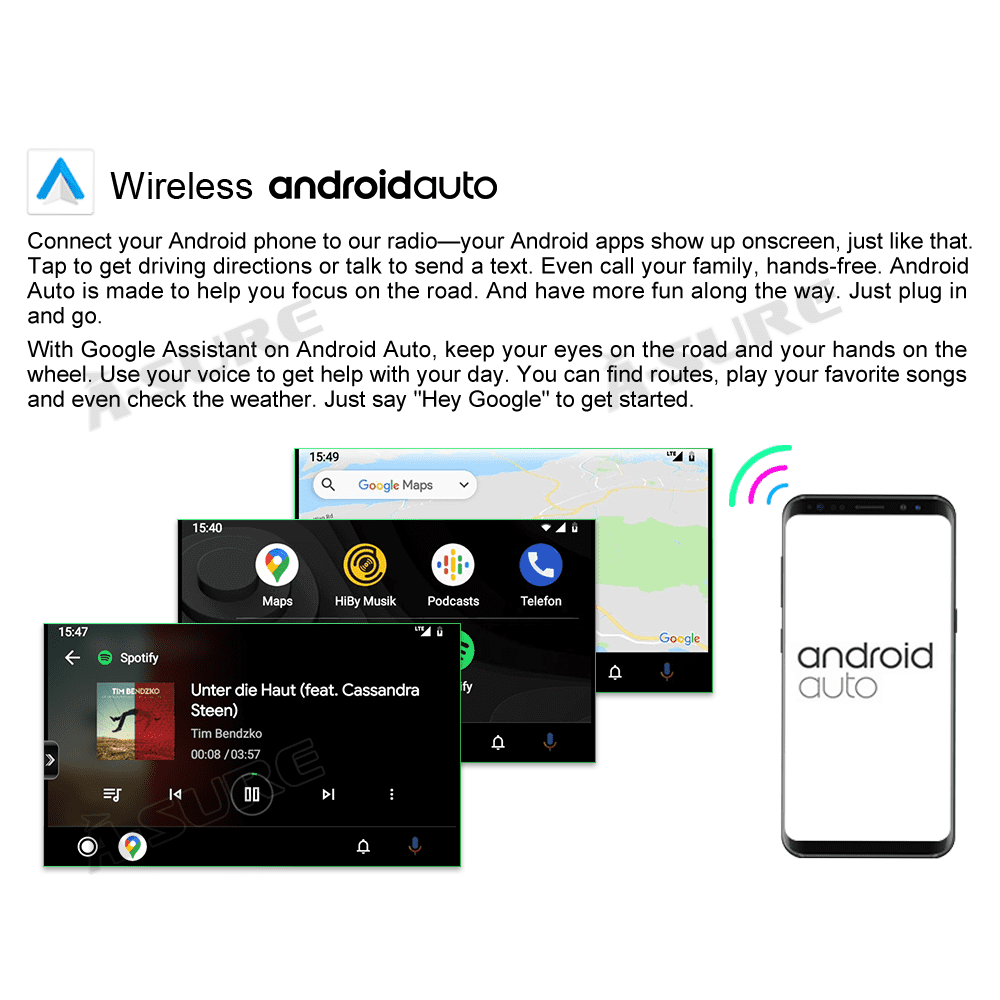 10 Wireless Carplay Android Car Radio Stereo 32GB X11497