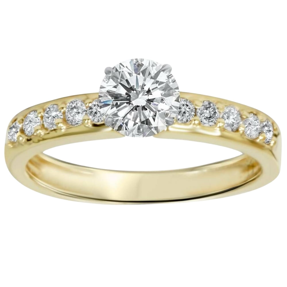 14K Yellow Gold Solitaire Ring P58400