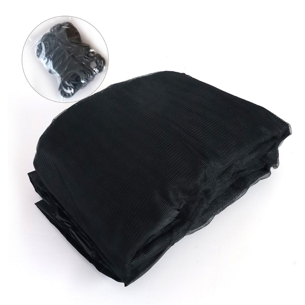 Black 10'x10' Gazebo Netting 4 Panels with Zipper B936858