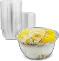16 oz Clear Disposable PET Plastic Salad Container Pack of 30 O154