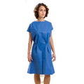 Blue Non-Woven Exam Gown, 30 inch x 42 inch, 50/cs X26838