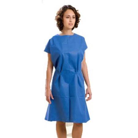 Blue Non-Woven Exam Gown, 30 inch x 42 inch, 50/cs X26838