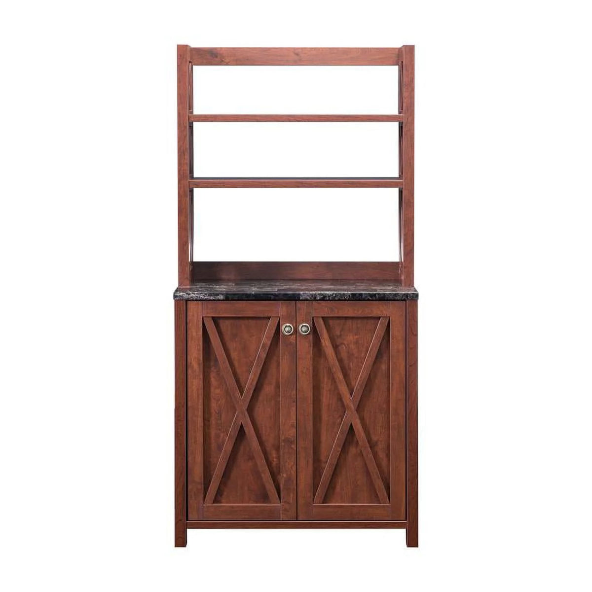 Rustic Wood Multi-Storage Baker Rack K538