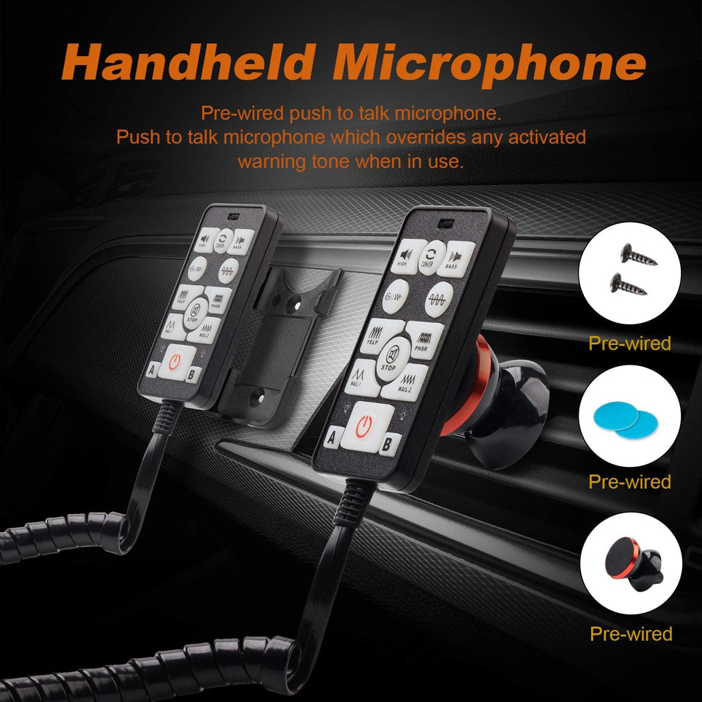 DC12V 100W Multi-Tones Wired Control with Mic Loudspeaker Emergency Electronic PA System K29072