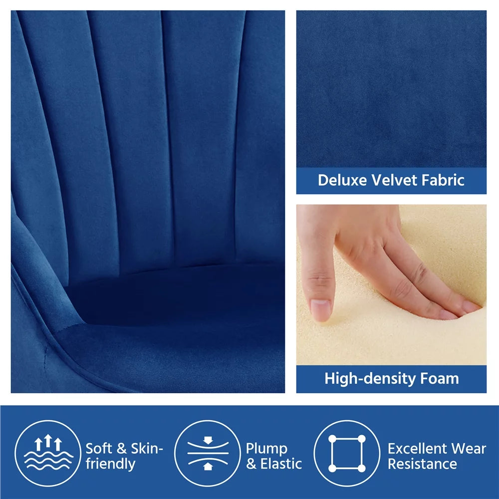 Blue Velvet Upholstered Accent Chair M331849