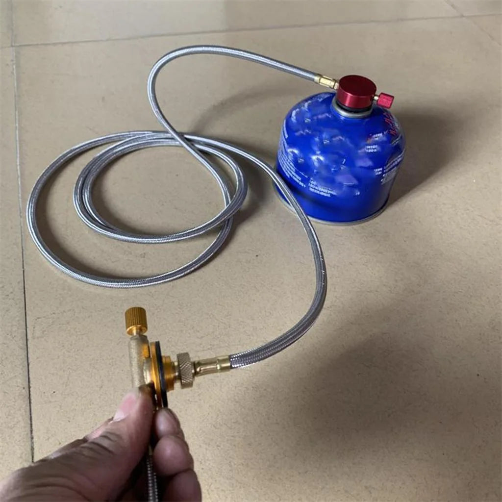 Camping Gas Refill Adapter with Burner Connector Hose M831