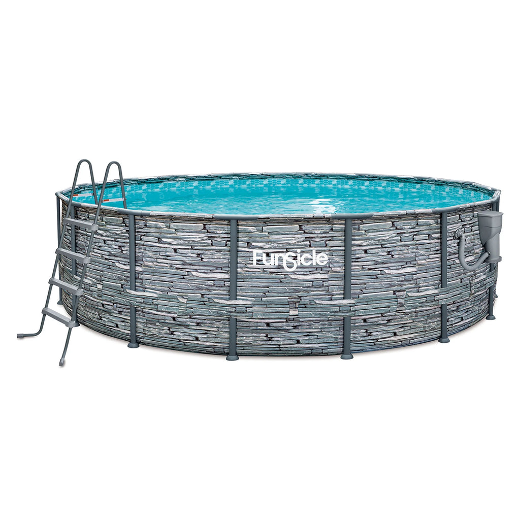 16' x 48" Round Frame Pool with Debris Cover L205678