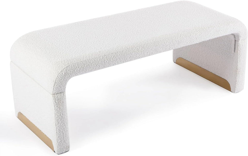 White Entryway Bench I394