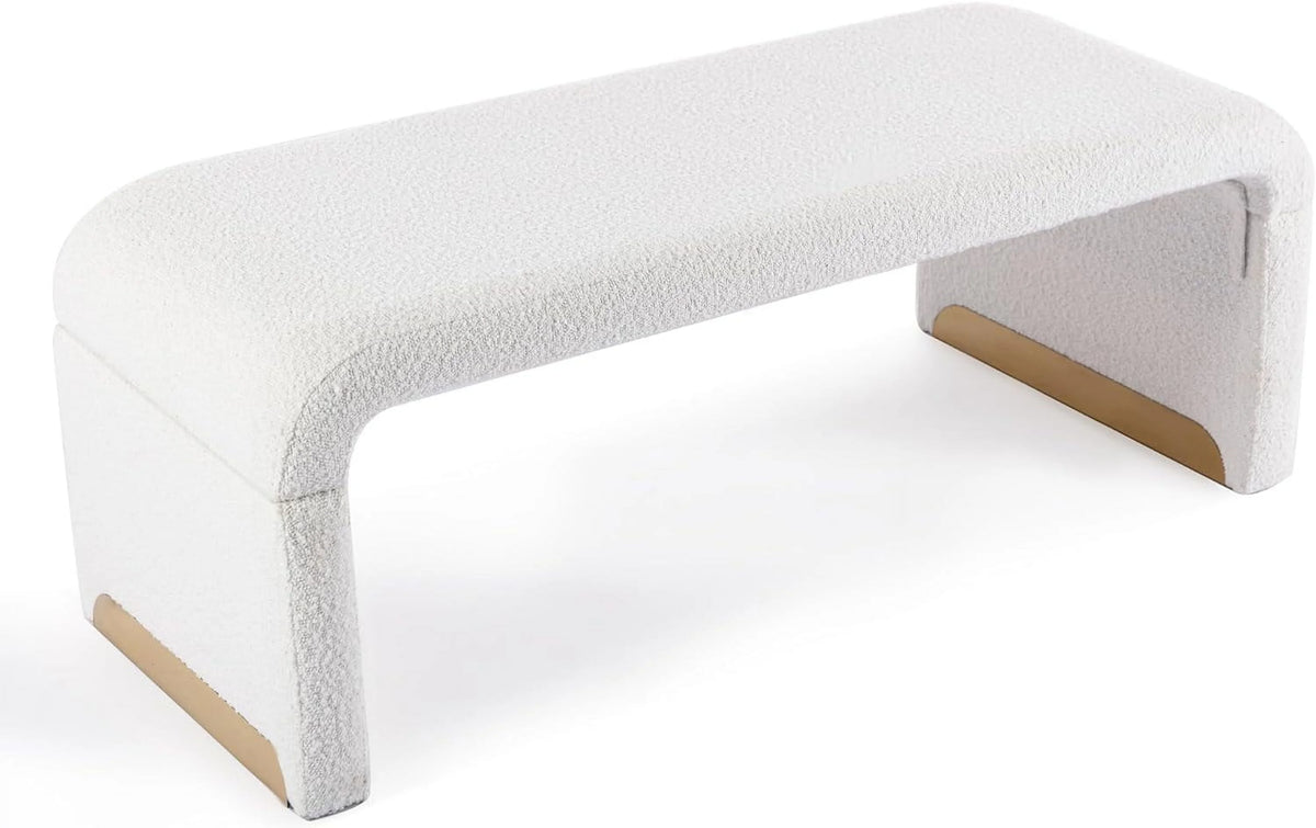 White Entryway Bench I394