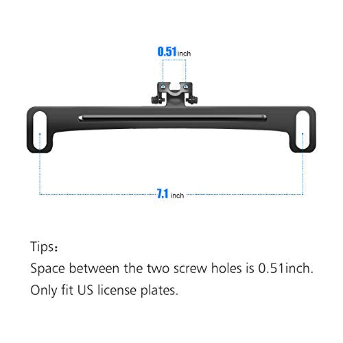 Car Rear View Camera License Plate Bracket Stainless Steel Mount C723617