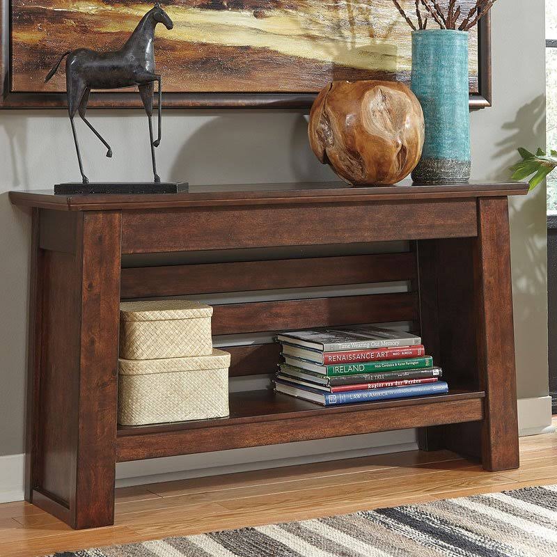 Reddish Brown Sofa Table C265645
